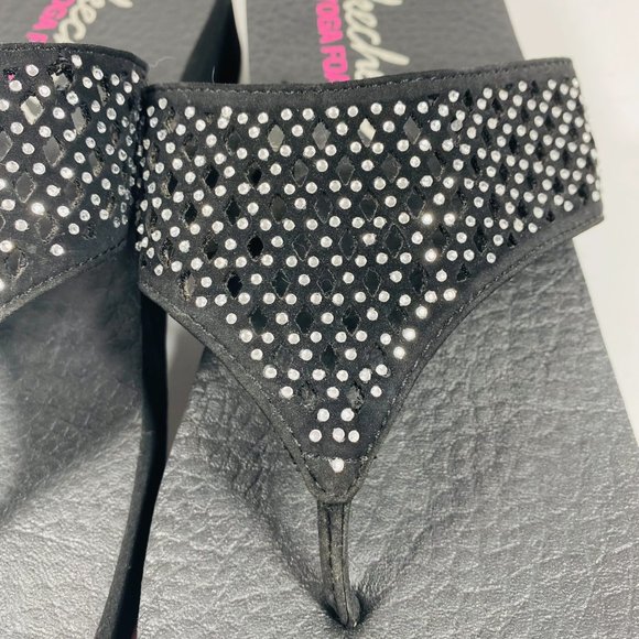 Skechers Yoga Foam Bling Flip Flop Size 9 - Picture 10 of 10